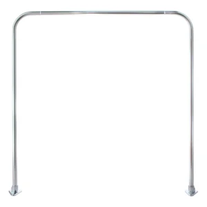 barra cortina 90 x 90 x 90 cm cromo (673-90)duschy