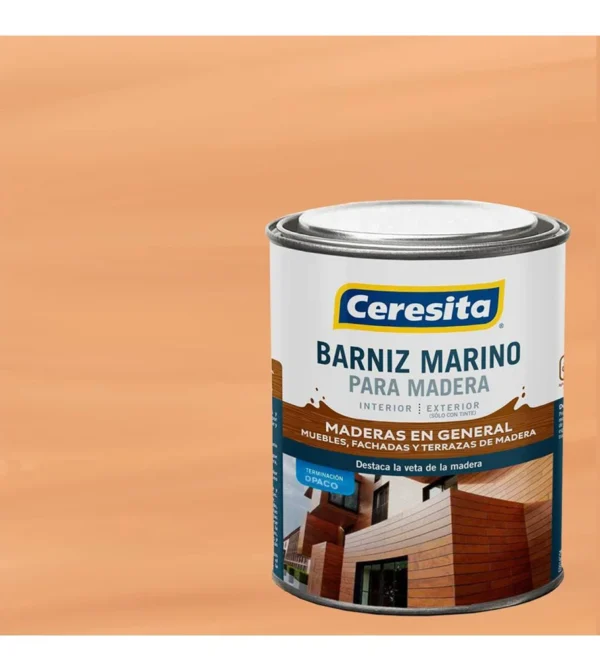 barniz marino opaco ceresita 1/4 gl 11151004 - Imagen 3