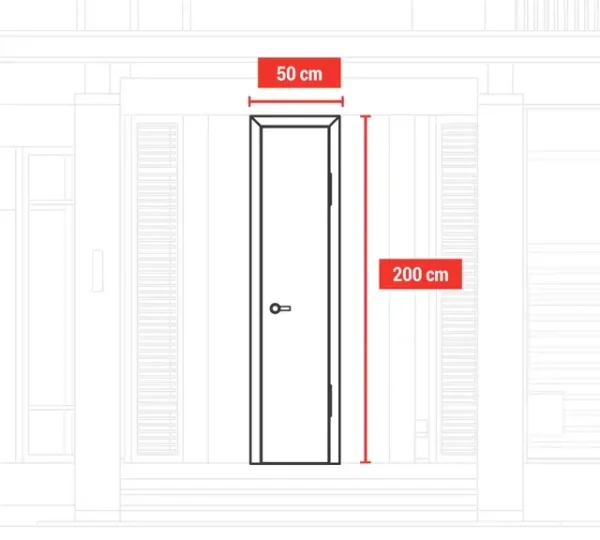 puerta celosia 25x500x2000 prepintado - Imagen 5