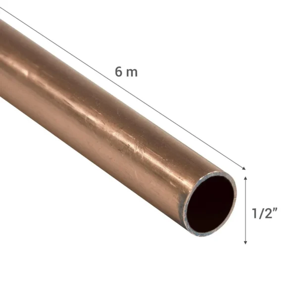 caÑeria cobre tipo l - 1/2" x 6 mts (agua-gas) - Imagen 2