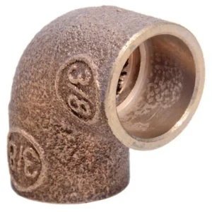 codo bronce soldar - 3/8