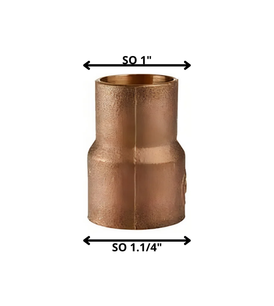 Copla Bronce Soldar 1 1/4X 1 - Imagen 2