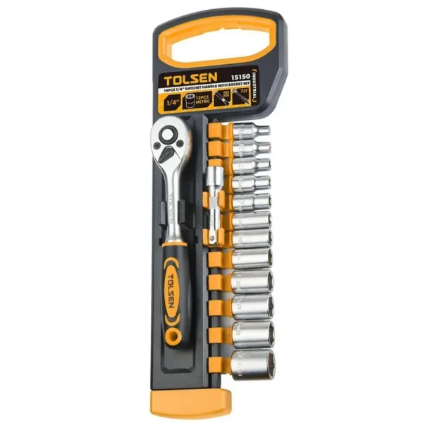 dado juego 14 pzas 1/4" tolsen (15150) - Imagen 2
