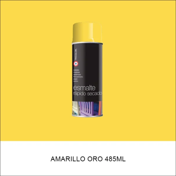esmalte spray amarillo oro - Imagen 2