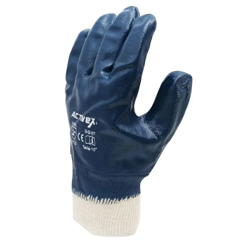 guante nitrilo puÑo tejido - Imagen 2