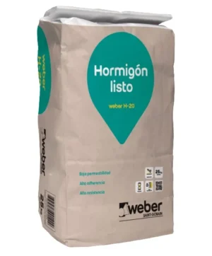 hormigon h20 25 kg weber solcrom qui1433