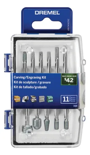 kit 11 acc grabado y tallado  dremel