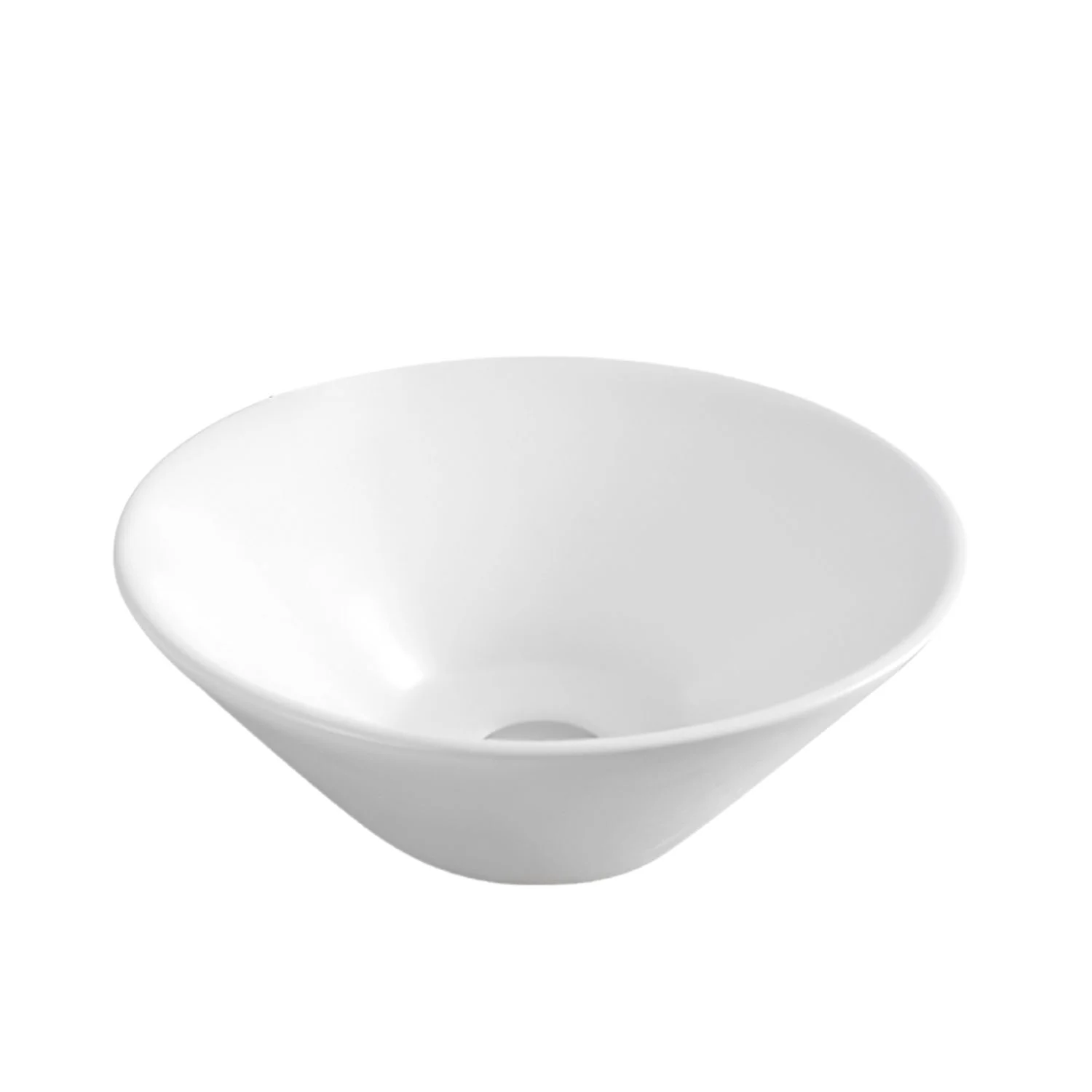 Lavamanos Sobreponer Loza Cono 42X42X15.5 Cm Duschy