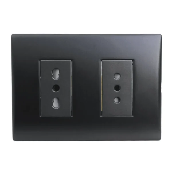 toma doble 10/16a black 5381139e - Imagen 2