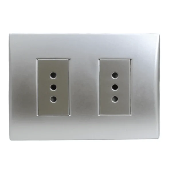 toma doble 10a silver 5381107e - Imagen 2