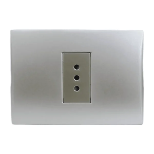 toma simple 10a silver 5381106e - Imagen 2
