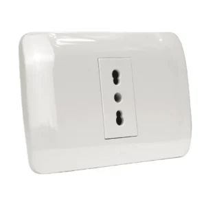 toma simple armado 10/16a blanco 5380110e