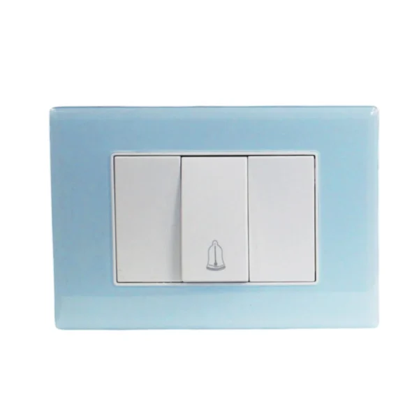 interruptor pulsador timbre 10a crystal 5581022e - Imagen 2