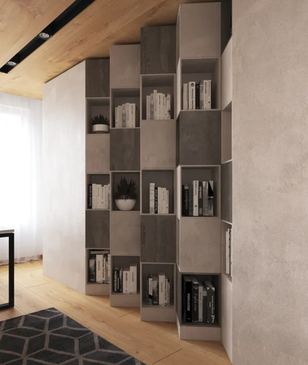 melamina concrete flow 16mmx2070x2800 k350 - Imagen 2