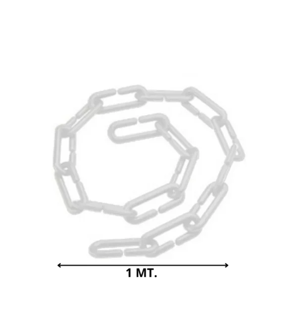cadena plastica metro lineal blanca - Imagen 2