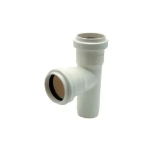 tee pvc registro 75 blanco c/goma