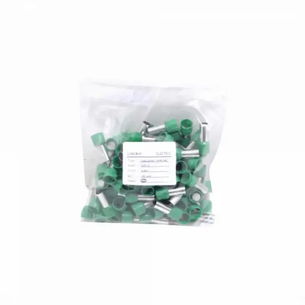 terminal ferrule 16mm verde (x100) - Imagen 4