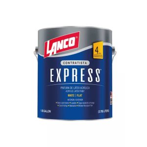 Latex interior express mate blanco 1gl Lanco