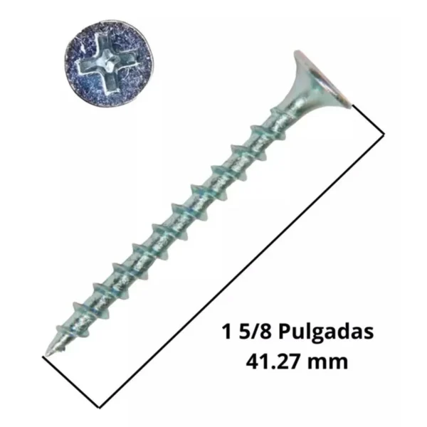 tornillo crs zn 6x15/8" (ftam-110) cj 1000 - Imagen 2