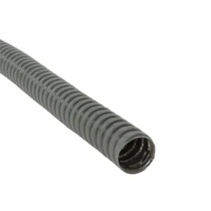 tuberia flexible metalica corrugada pvc 25mm gris