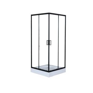 Cabina ducha Elegance M 80 x  80 x 200 cuadrada negra