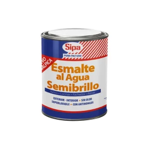 esmalte al agua semibrillo blanco 1/4 gl 41840504