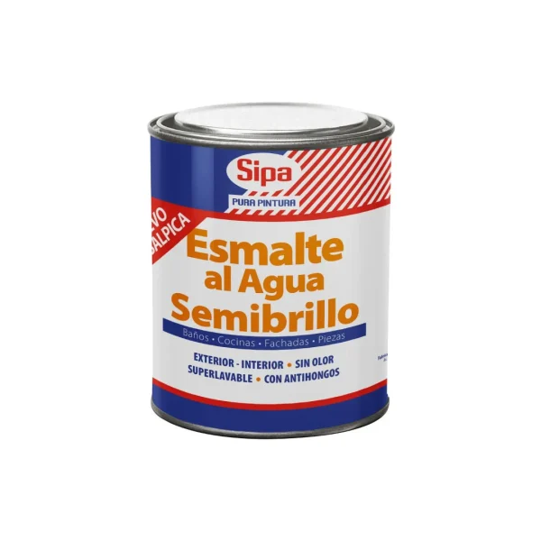 esmalte al agua semibrillo blanco 1/4 gl 41840504