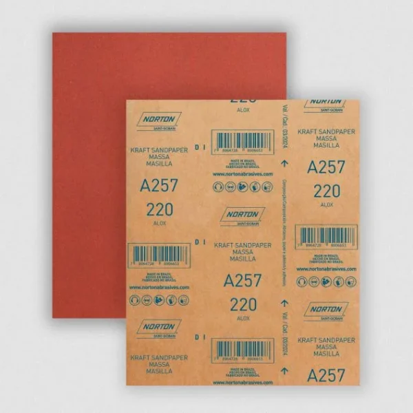 lija madera a-257 grano 220 / norton (41a257220p)