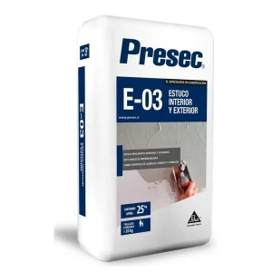 presec e03 estuco int y ext saco 25kg (63xpallet)