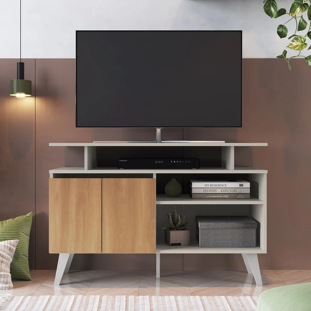 Rack Tv Tokio Blanco 112 cm - Imagen 3