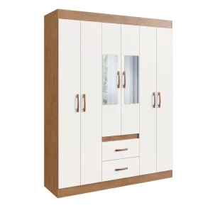 Closet 6 Puertas Con Espejo B/C