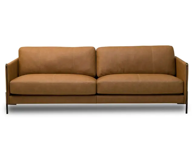 Sofá Cuero Chabli Beige