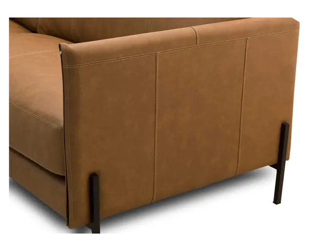 Sofá Cuero Chabli Beige - Imagen 3