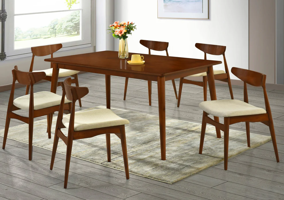 Set de comedor 6 sillas Dali Beige - Imagen 2
