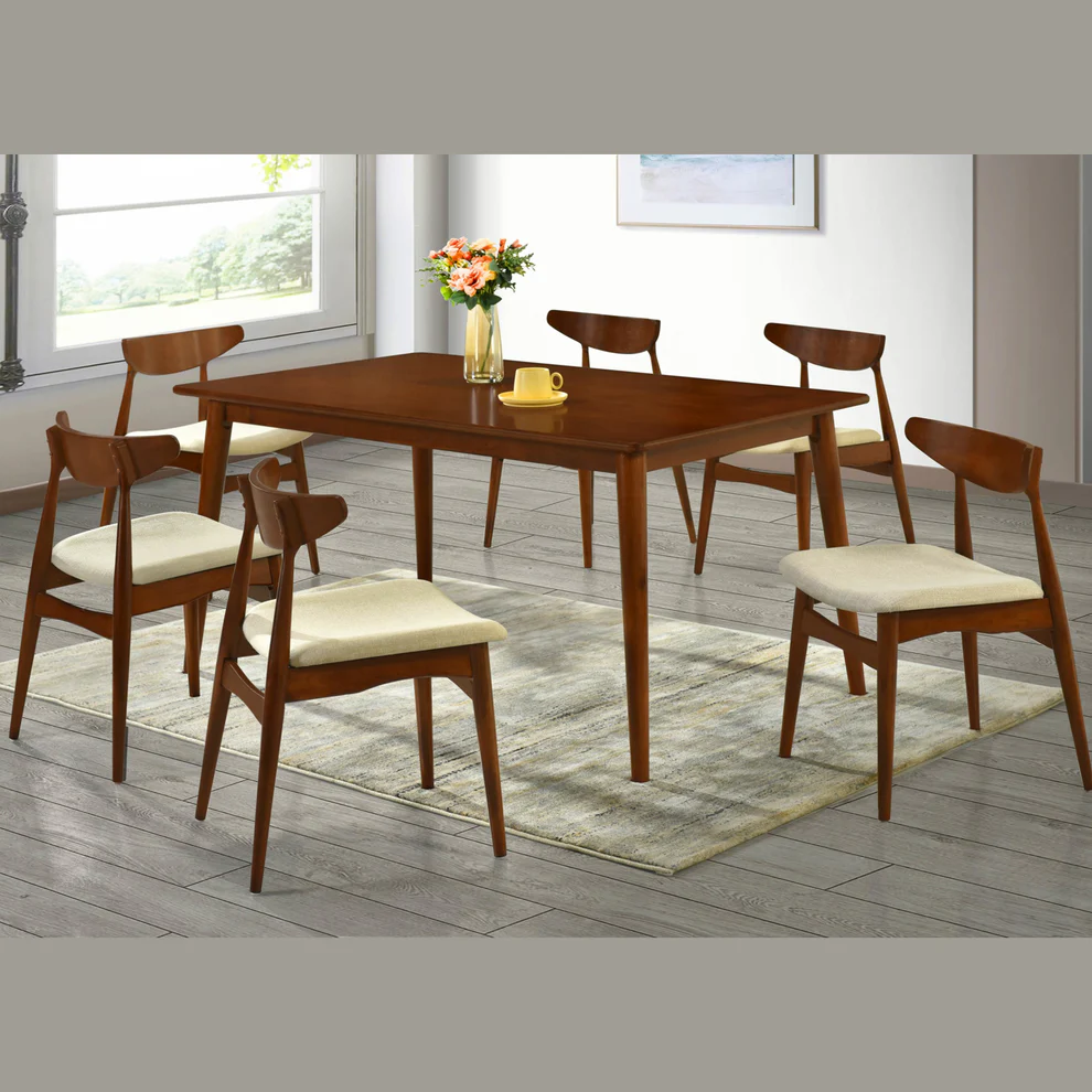 Set de comedor 6 sillas Dali Beige - Imagen 6