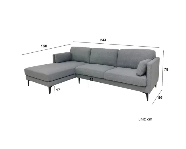 Sofá modular Carraro gris - Imagen 3