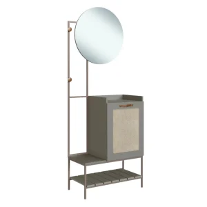 Aparador Grace Gris 68x36.5x185 cm