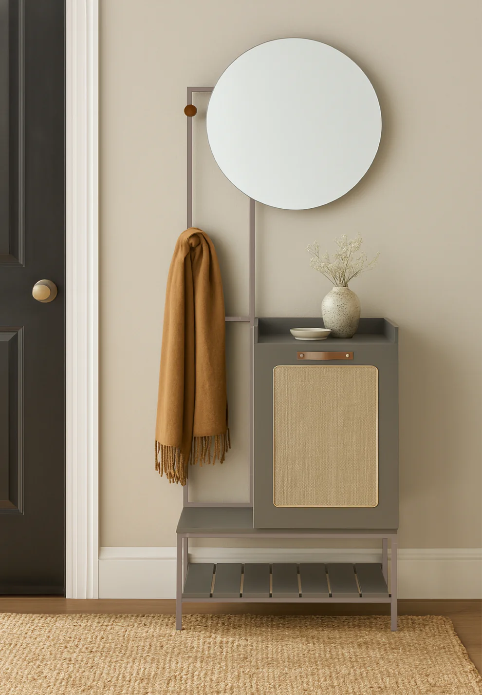 Aparador Grace Gris 68x36.5x185 cm - Imagen 2