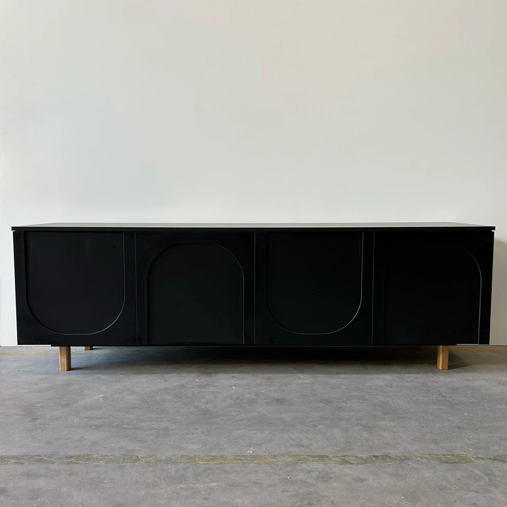 Rack Arcos 180 Cm Negro - Imagen 3
