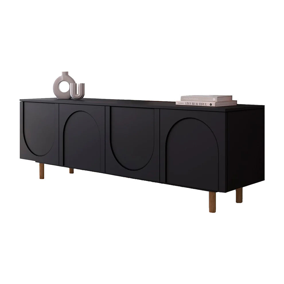 Rack Arcos 180 Cm Negro - Imagen 5
