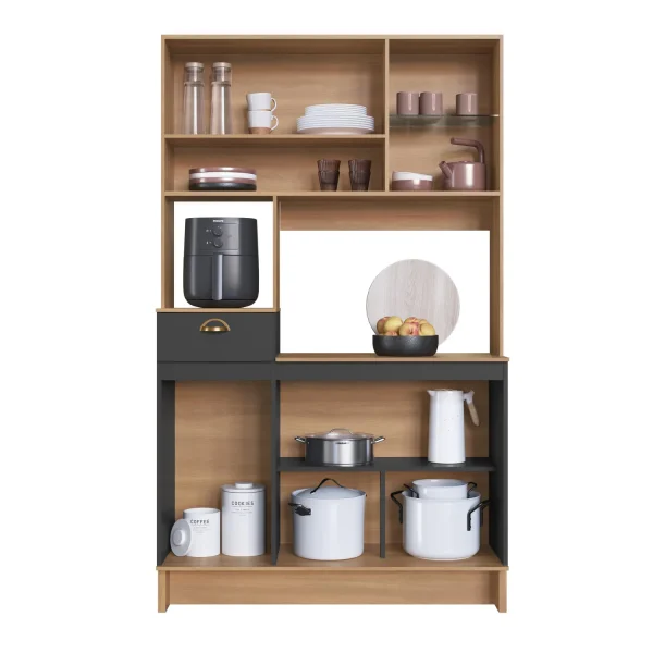 Kit Cocina 112 Cm Grafito 5 Puertas 1 Cajon - Imagen 5