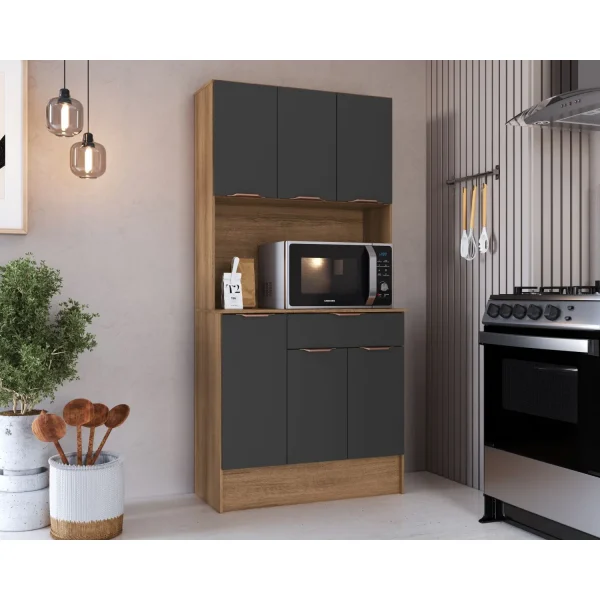 Kit Cocina 81 Cm Grafito 6 Puertas 1 Cajon - Imagen 4