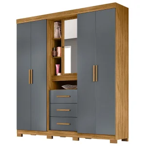 Closet 4 Puertas Mas  Tocador Milan 212Cm