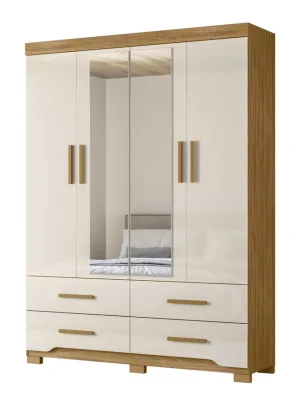 Closet 4  Puertas Y 6 Cajones Capri 212 Cm