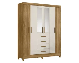 Closet 6 Puertas 4 Cajones Palermo 204 Cm