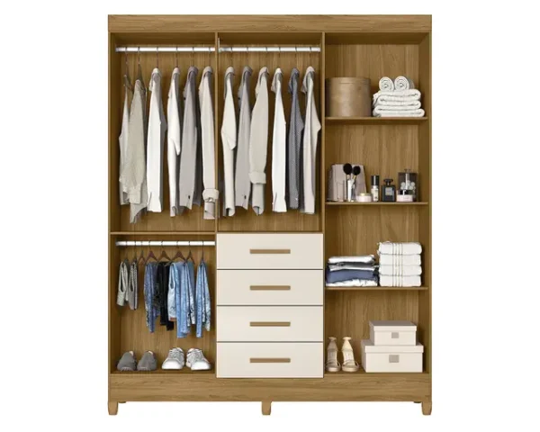 Closet 6 Puertas 4 Cajones Palermo 204 Cm - Imagen 2