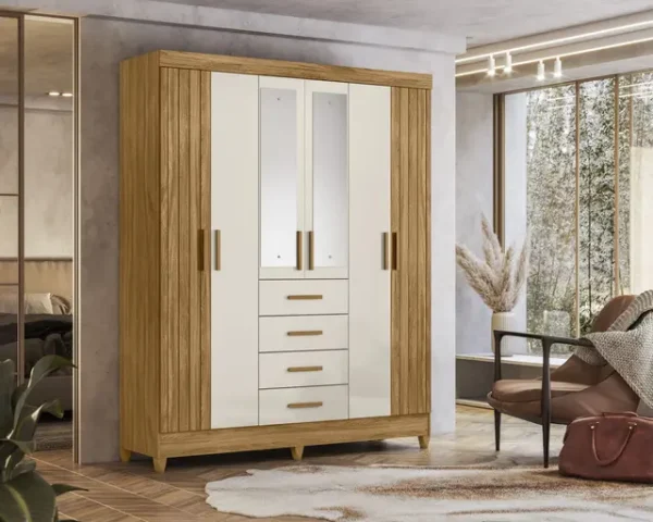 Closet 6 Puertas 4 Cajones Palermo 204 Cm - Imagen 4