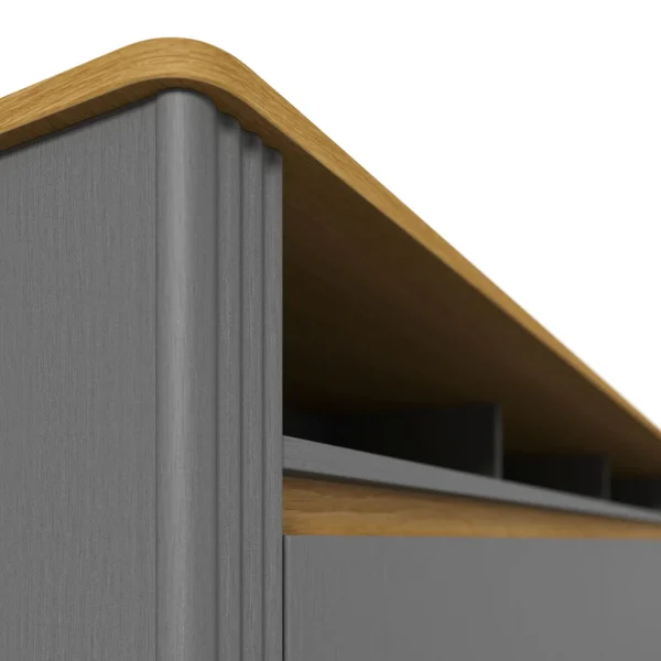 Rack Olmo Gris 220 cm - Imagen 3