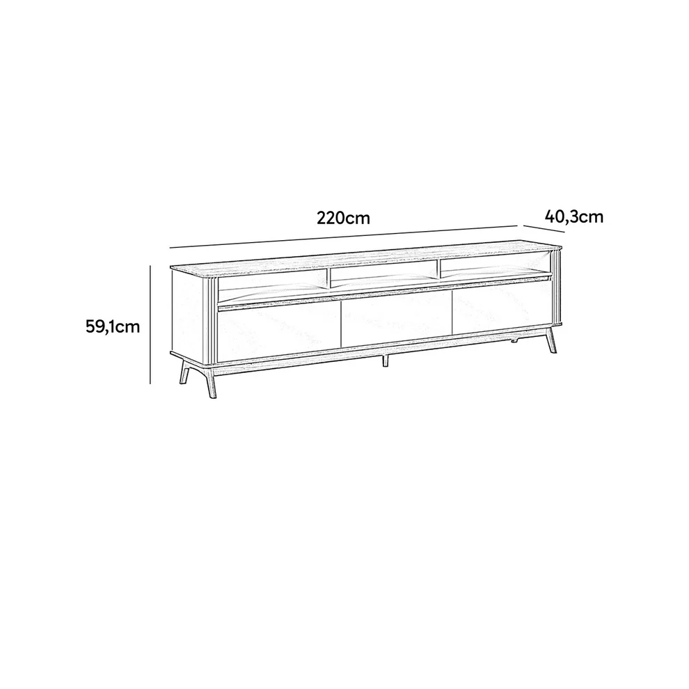 Rack Olmo Verde 220 cm - Imagen 5