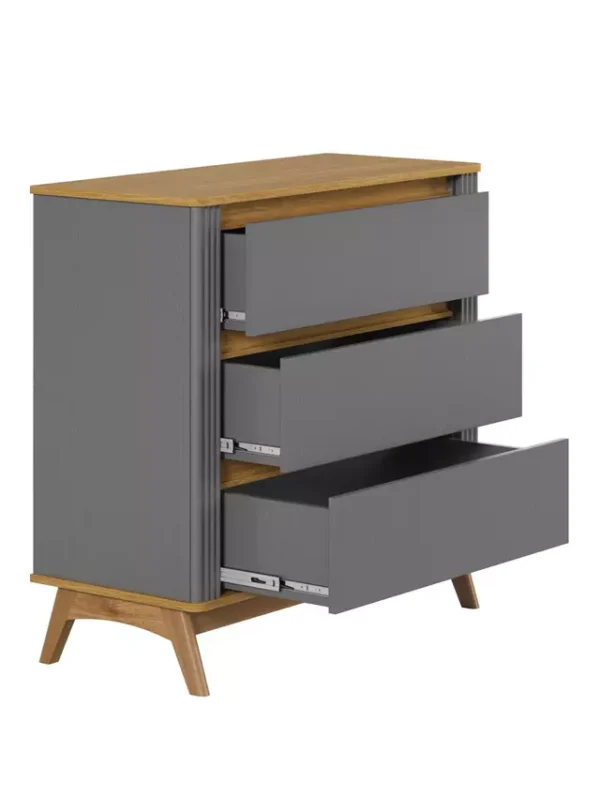 Comoda Cloe Gris 90 cm - Imagen 3